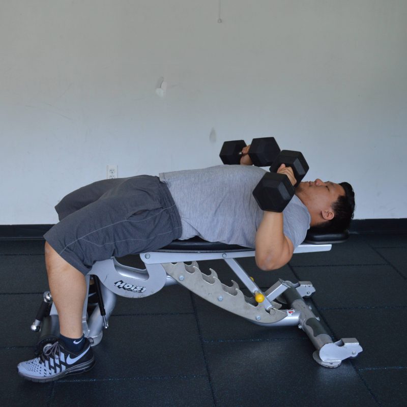 How to Do a Dumbbell Bench Press 2 chest press
